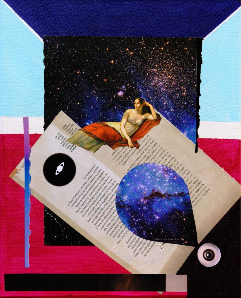 Dame galaxie 41,5X33cm
